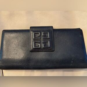 Givenchy navy organizer wallet